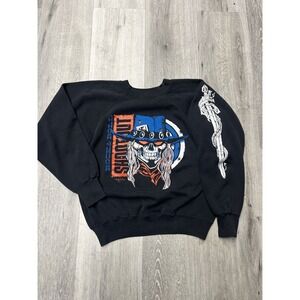 Vintage 1980s Rock & Roll Shootout AOP Mega Graphic Sweatshirt Size Large